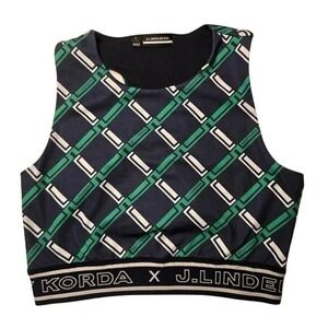 J. LINDEBERG Nelly Korda Sport Top Womans Medium Golf Tennis Athletic Tank Blue